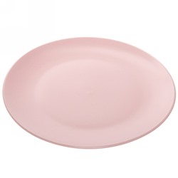 Тарелка керамическая 26см "Матовая глазурь" розовая